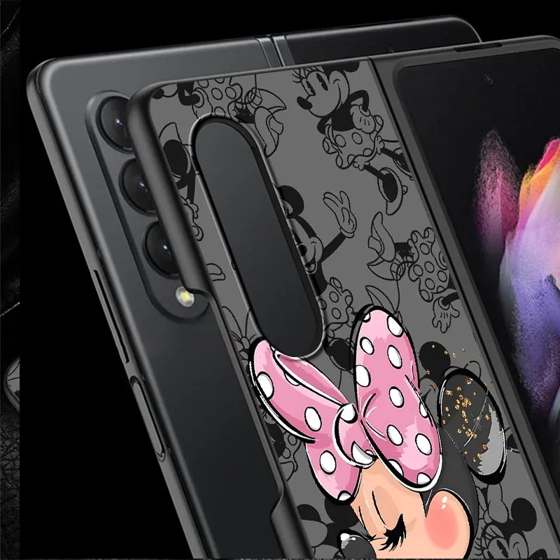 Disney-fundas de Mickey y Minnie Mouse para Samsung Galaxy Z, Funda de PC dura a prueba de golpes, Fold6, ZFold4, Z, Fold3, Z, Fold5, 5G, Z, Fold4,