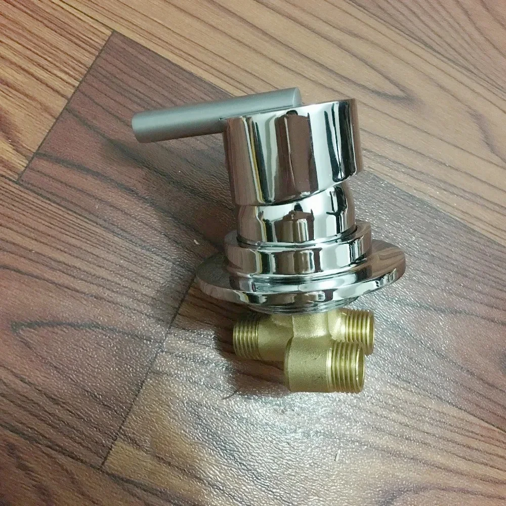 MTTUZK Wall Mounted 2 Input 1 Output Water Shower Room Mixer Faucet Separate Bathroom Shower Faucet Brass Hot &Cold Mixing Valve
