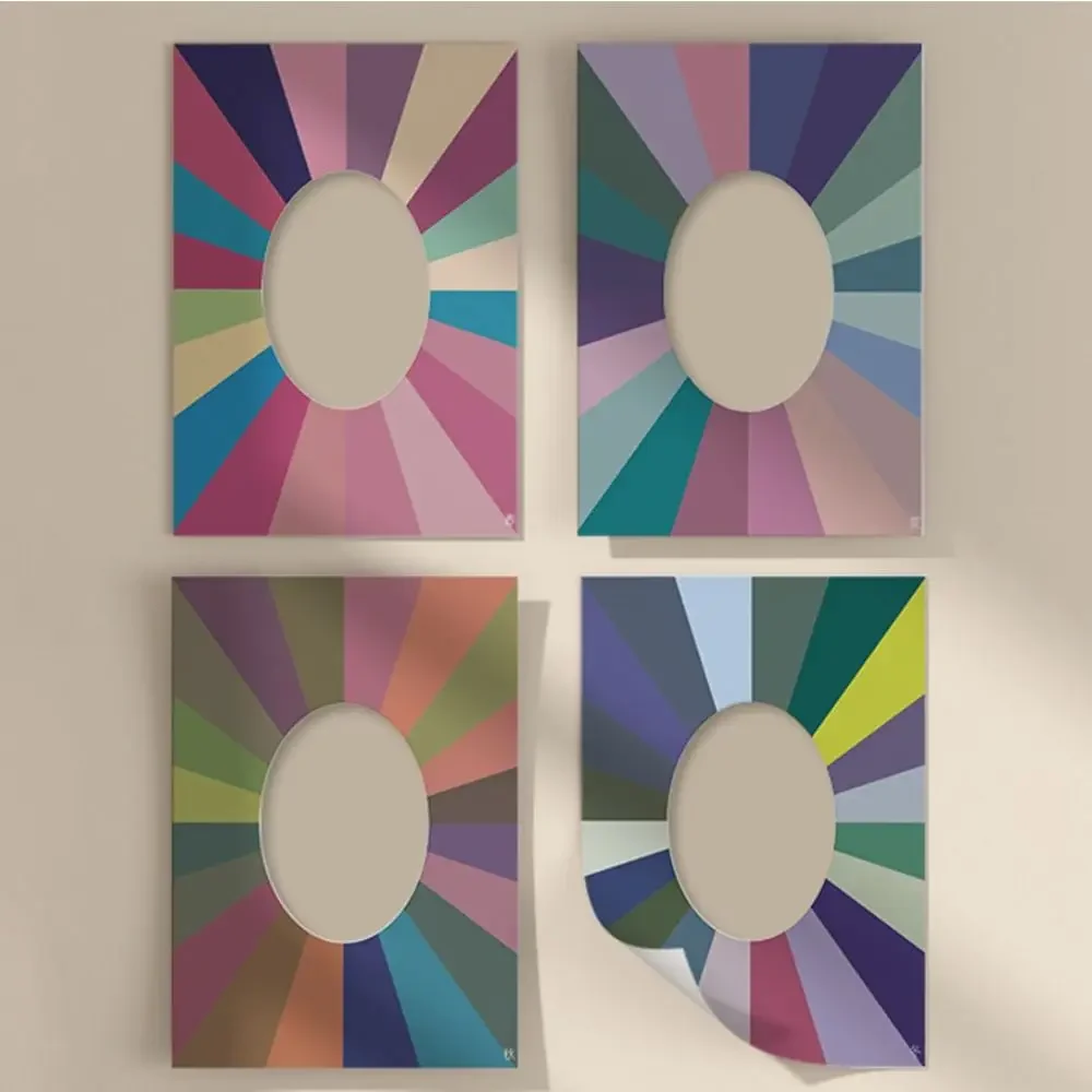 Spring Summer Autumn Winter Skin Color Self Test Card Sample Designer Paint Four Seasons Color Cards