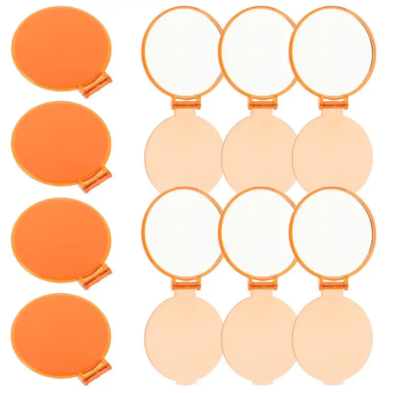 24 Opvouwbare Zakspiegel Ronde Compacte Spiegel Opvouwbare Spiegel Compacte Make-Up Spiegel Voor Vrouw Moeder Kinderen (Willekeurig