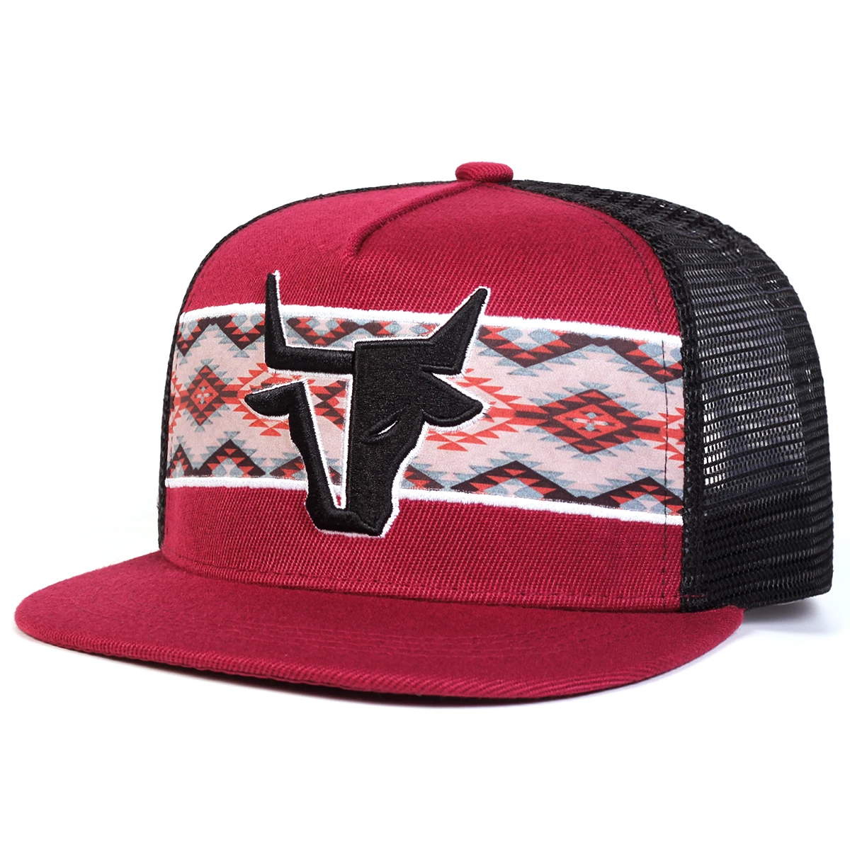 للجنسين شخصية الثور رئيس التطريز الهيب هوب صافي القبعات الربيع الصيف في الهواء الطلق قابل للتعديل قبعات البيسبول عادية قبعة واقية من الشمس