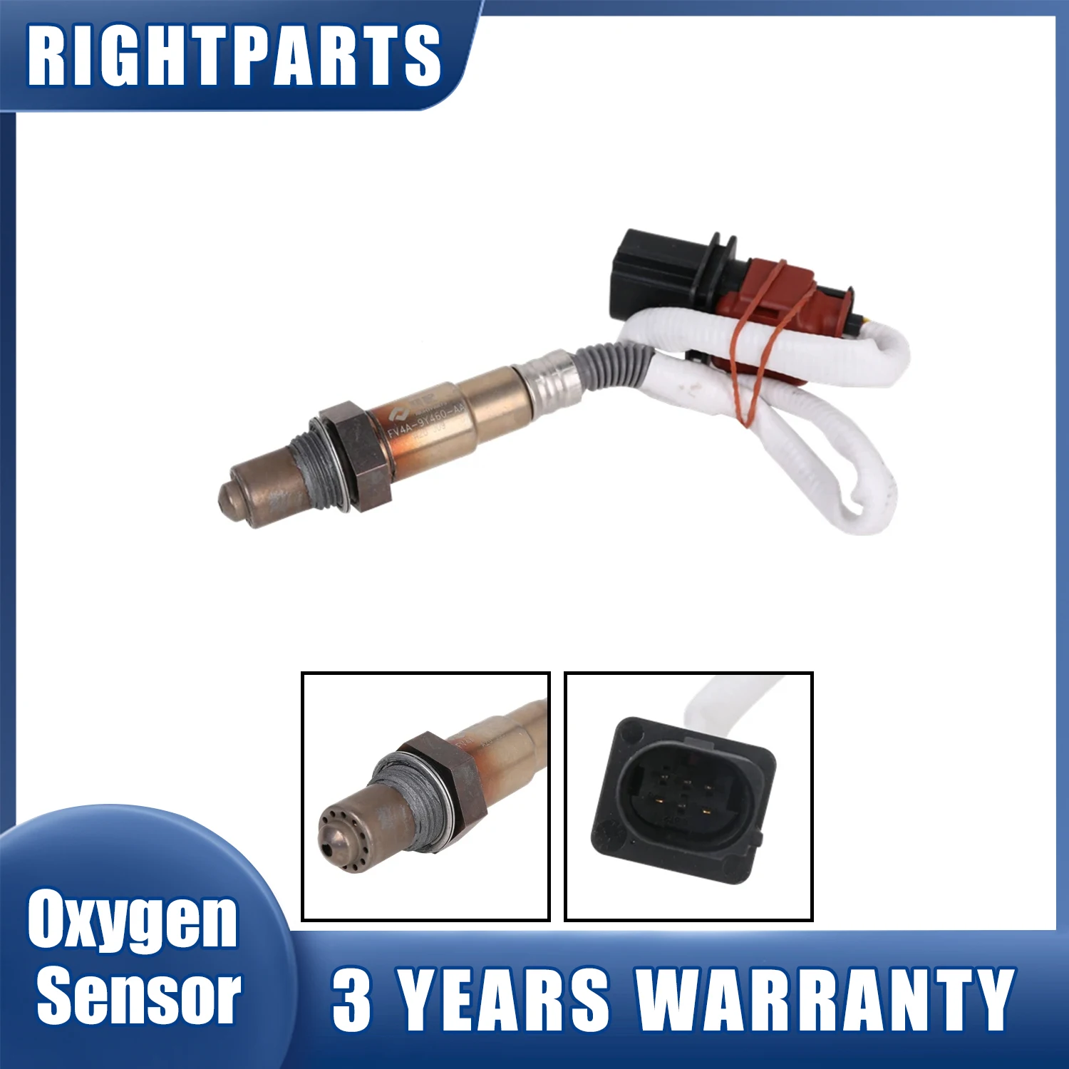 RIGHTPARTS 5 Wire FV4A-9Y460-AA 0258017472 Oxygen Sensor Lambda Sensor For 2014-2019 Focus RS 2.3 2013-2014 Kuga 1.5L