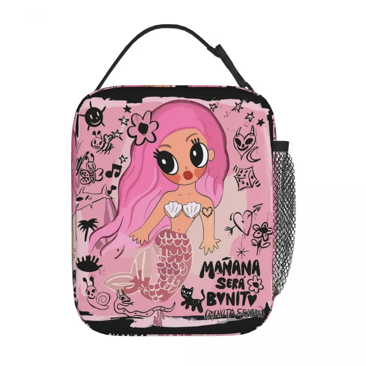 Karol G Mermaid Insulated Lunch Bags contenitore per alimenti contenitore termico portatile per il pranzo per Picnic