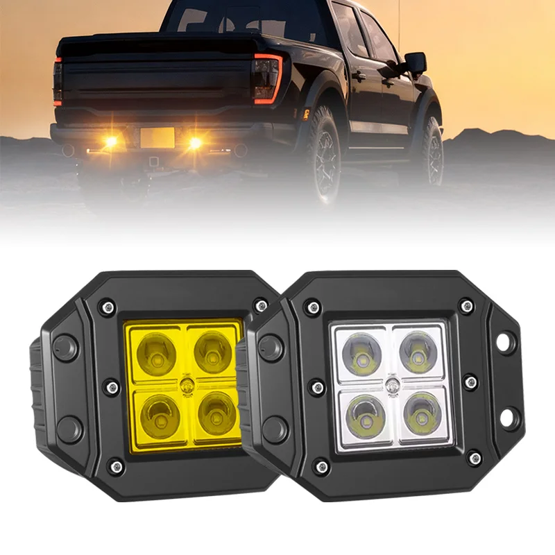

5 Inch Flush Mount LED Pods Lights 40W 4000LM Spot Flood Combo LED Light Bar Offroad Driving Fog Lights LED Work Lights