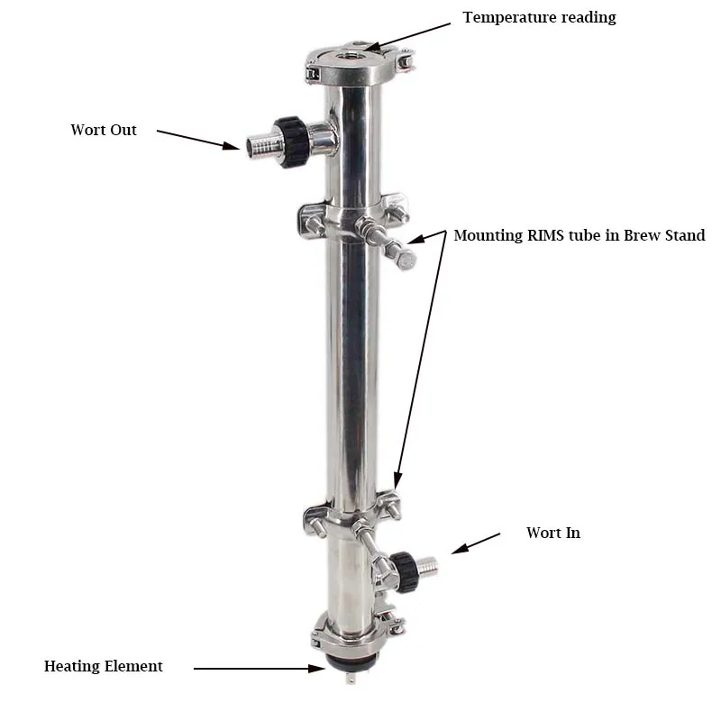 Imagem -03 - Stainless Steel Tri Clamp Mangueira Barb Homebrew Constant Mash Temperatura Step Mashing Out in in Rims Tube 304