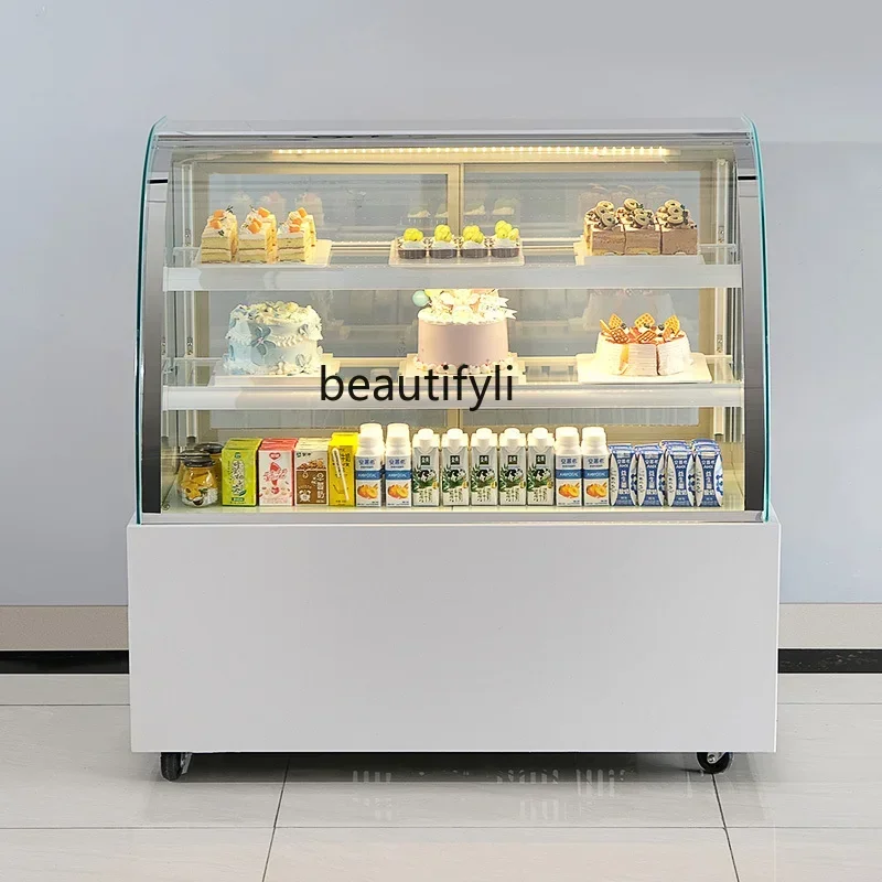 

A61 Cake refrigerated display cabinet, cooked food West Point mousse dessert fruit shop milk tea shop fresh-keeping cabinet