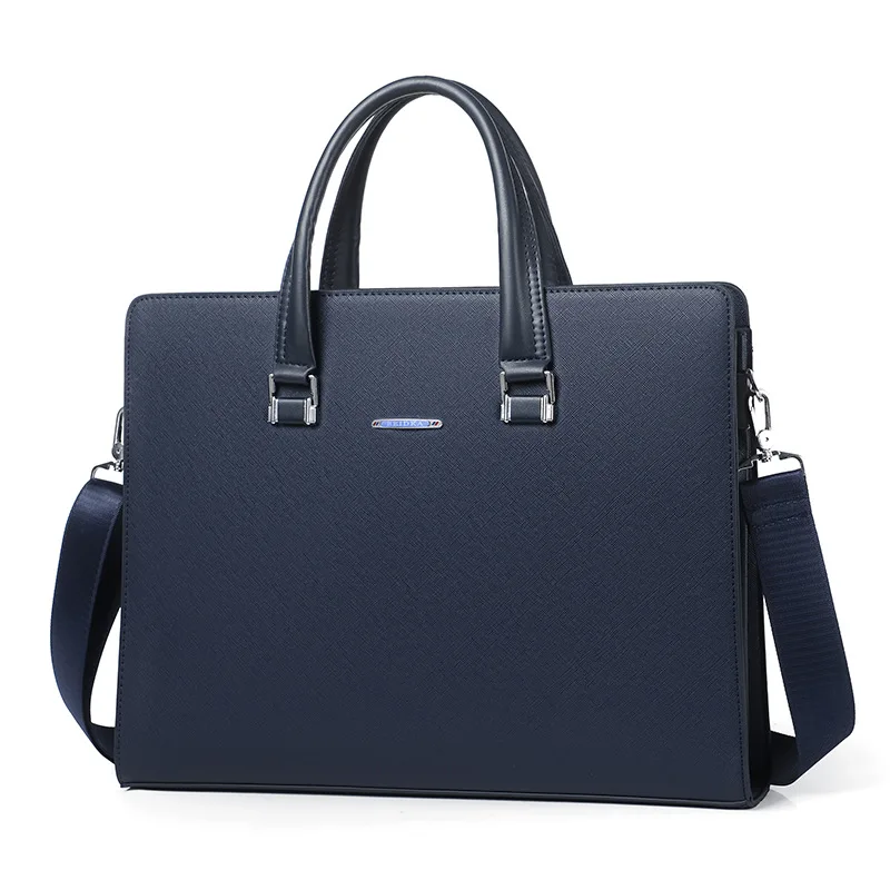 Borsa per computer di nuova moda Borsa per valigetta Borsa in pelle PU di alta qualità Borsa orizzontale da uomo Borsa a tracolla casual