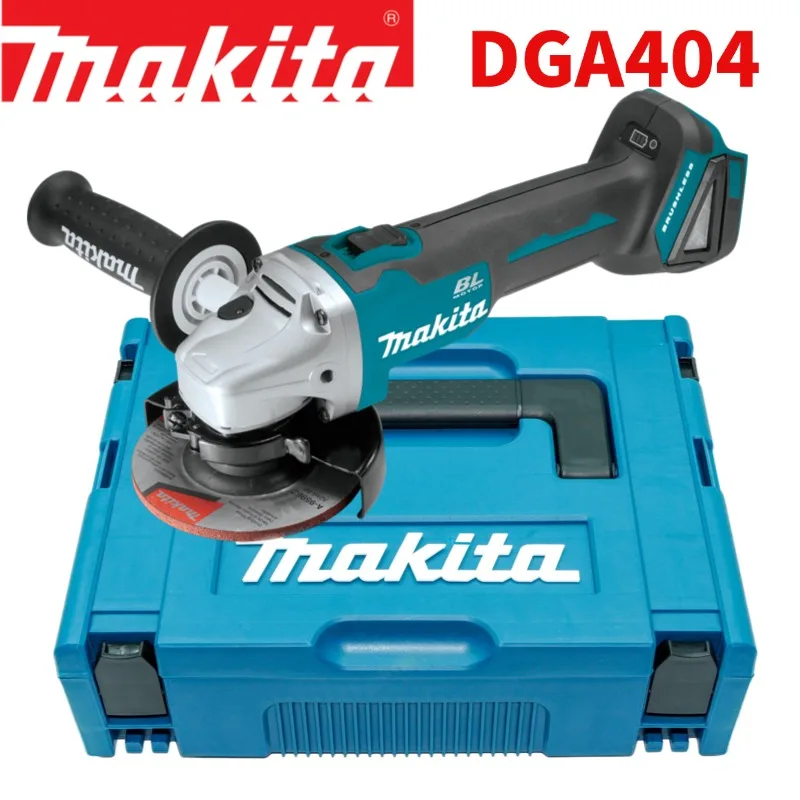 Meuleuse d'angle Makita DGA404 professionnelle pour le traitement des tuyaux en acier, 125 mm, sans fil, à batterie Li-ion, pour la découpe de tuyaux, le décapage de la rouille et la finition lisse des métaux