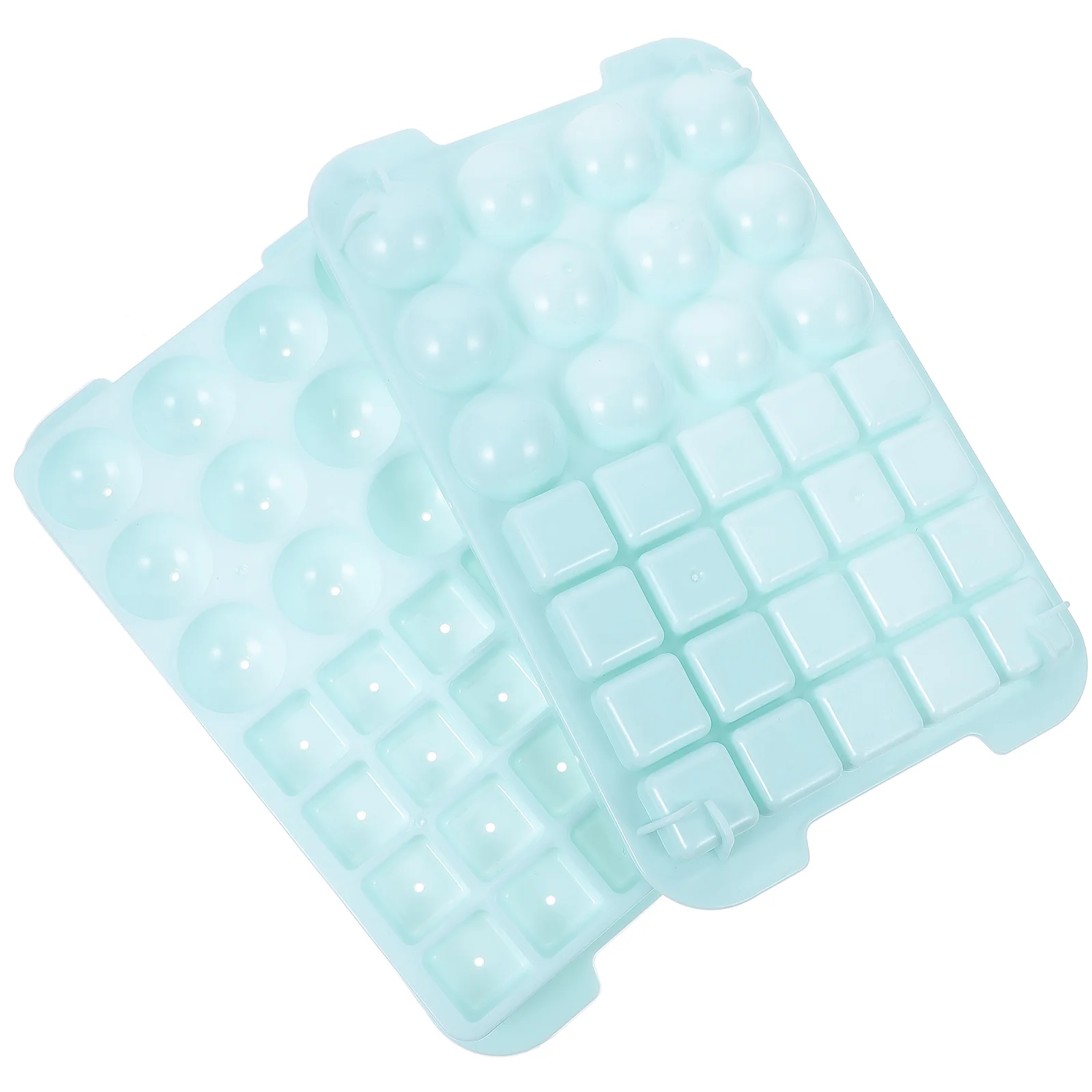 

32 Grids Ice Tray Mold Blue Silicone Cube Kitchen Refrigerator DIY Making Easy Clean Reusable Portable Storage Summer