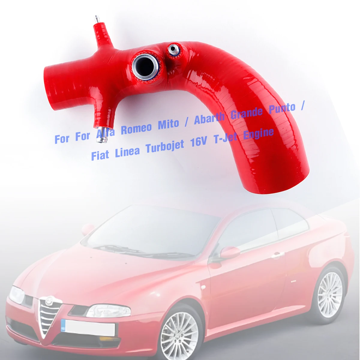 

4Ply For Alfa Romeo Mito / Abarth Grande Punto / Fiat Linea Turbojet 16V T-Jet Engine Air Box To Turbo Intake Tube Silicone Hose