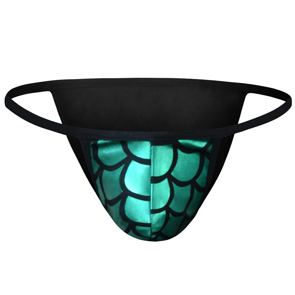 لامعة مقياس السمك تصميم ملخصات للرجال المثيرة منخفضة الخصر U محدب الحقيبة سراويل مثليون جنسيا مثير الملابس الداخلية سيسي عالية شوكة الاباحية Tangas