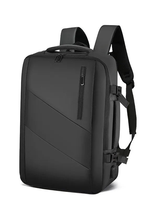 

Business Commute Unisex Laptop 15.6 Inch Expandable Travel Rucksack For Short Trips Solid Color Resistant