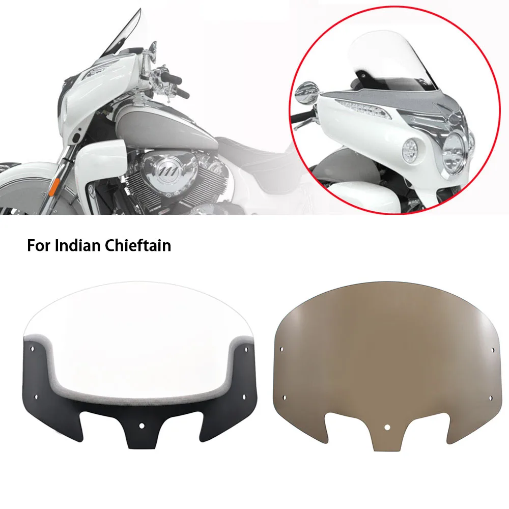 Motorcycle Accessory 1PC Windscreen Front Wind Deflector Fairing Windshield Fits For Indian 2018-2019 Chieftain Classic