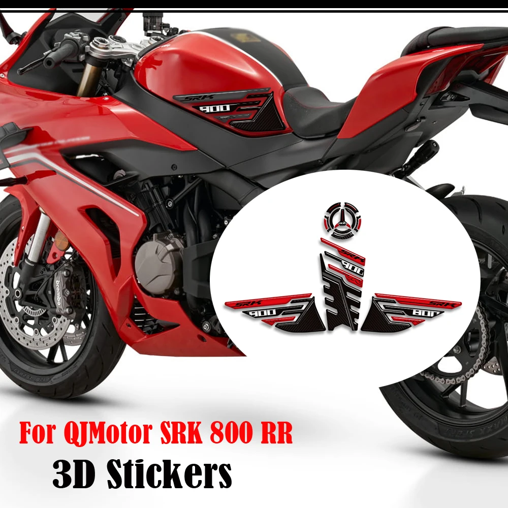 For QJMotor QJ Motor SRK GSR 800 RR SRK800 Motorcycle Tank Pad Cap TankPad Gas Fuel Oil Kit Knee 3D Stickers Decals Protector