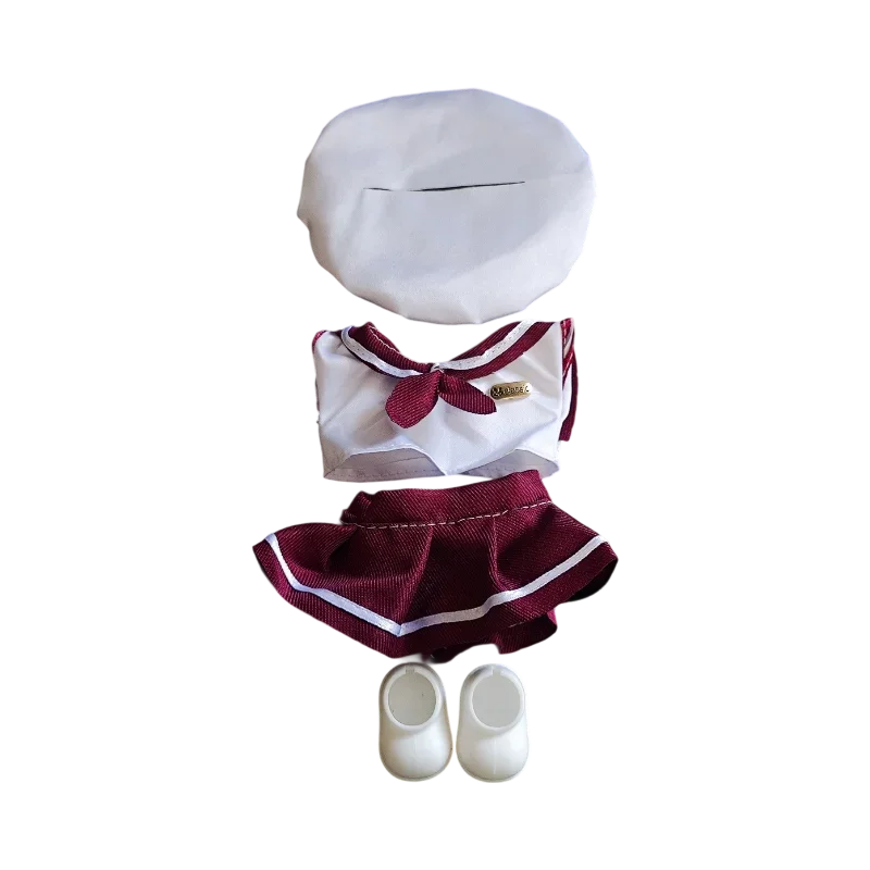 15/17cm Cute Mini Plush Labubu Doll's Clothing Outfit Kawaii Cardcaptor Sakura Style Labubu Idol Dolls Clothing Accessories