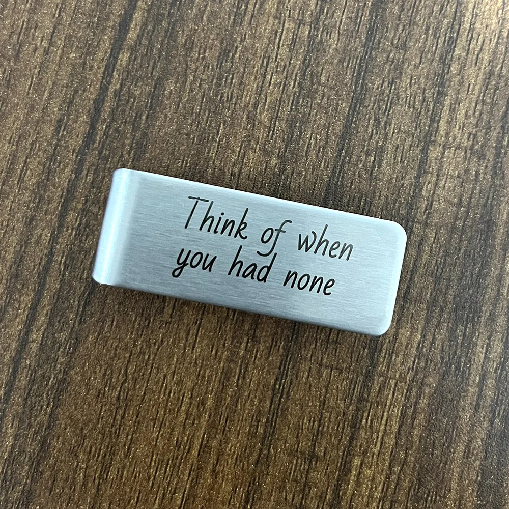 Personalized Money Clip Engraved Custom Engraved Cash Clip Wallet Personalised Gift for Dad Money Clip for Husband