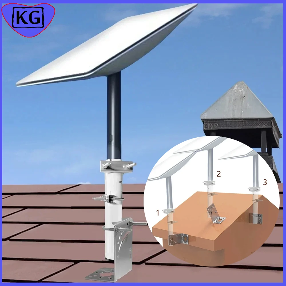 

Adjustable Antenna Bracket Suitable StarLink Chain And V2 Rectangular Dish Antenna Support Compatibility Roof Wall Installation