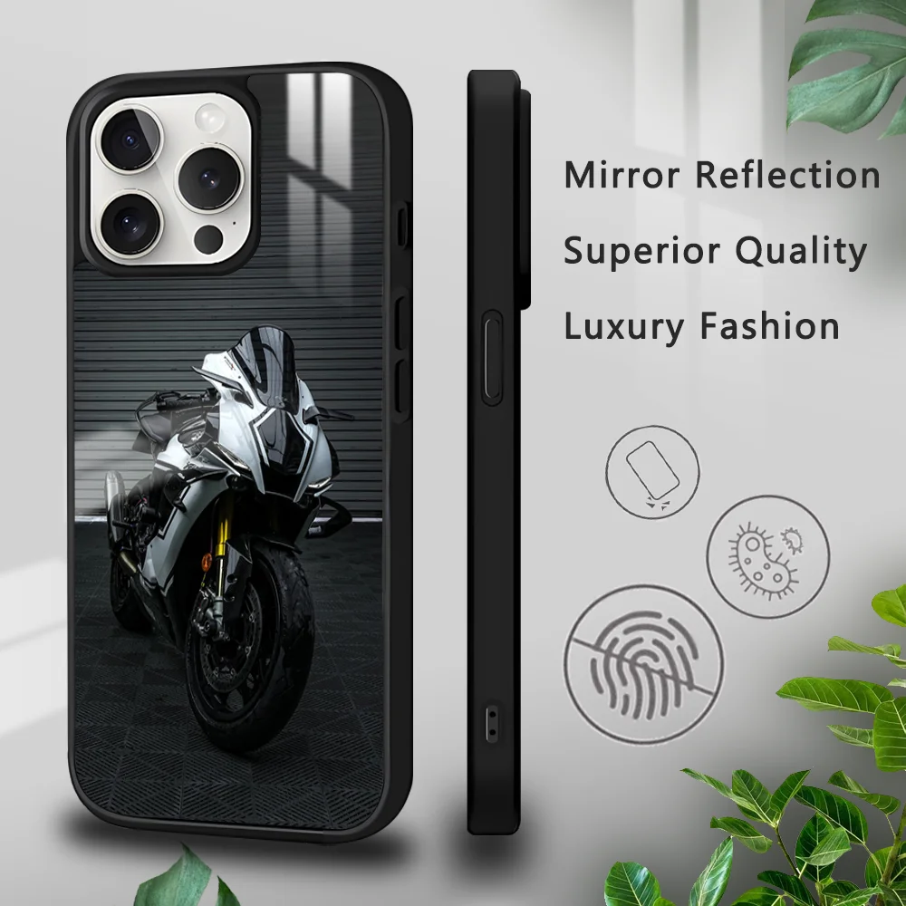 Sport Y-YamahaeS Cool Motorrad Phone Case For iPhone 16 15 14 13 12 11 Pro Xs Max Mini Plus Celulares Hard Funda