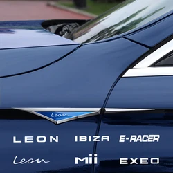 Metal Sticker Door Fender Side Blade Shape Badge For SEAT leon IBIZA Ateca Arona Alhambra Tarraco Car Decoration Accessories