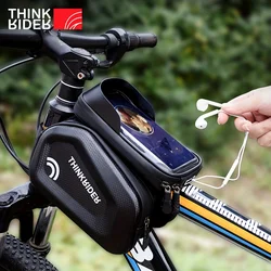 ThinkRider Bike Bag Frame Front Top Tube Cycling bag Waterproof 7in Phone Case Touchscreen Bag MTB Pack Bicycle Accessories