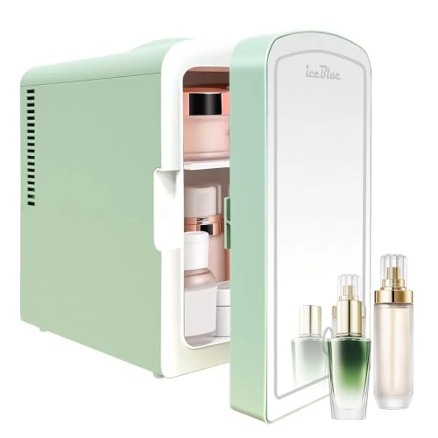 

Mini Fridge Skincare Fridge with Dimmable LED Light Mirror 6 L/9 Cans Small Refrigerator for Beauty and Beverages Mini Fridge f