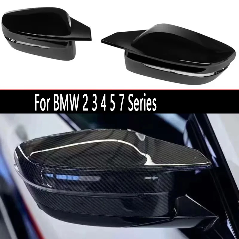 

For BMW 2 3 4 5 7 8 series G42 G20 G28 G22 G30 G11 G14 G15 Shells Rearview Cap Real Carbon fiber rear view mirror case cover