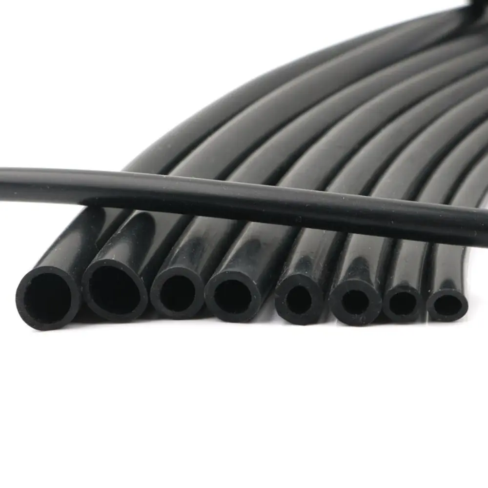 1Pcs ID2-6mm Water Dispenser Silicone Tube 5Meters Black Flexible Rubber Hose Smooth Surface High Temperature Resistant
