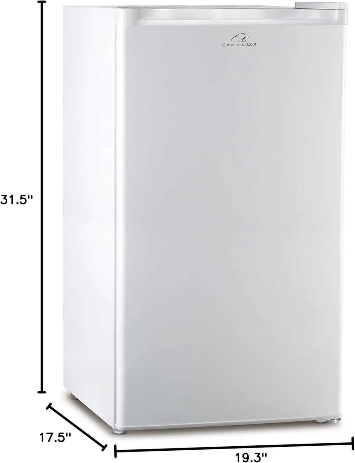 Frigorifero e congelatore compatti a porta singola, 3.2 Cu. Ft. Mini frigo, bianco