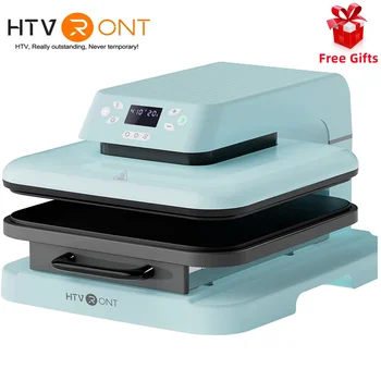 HTVRONT 15x15in Pressa di Calore Automatica Macchina 1500w Pressione Automatica FAI DA TE Ferro Su HTV Sublimazione Del Vinile per Cricut T-shirt Borsa tessuto