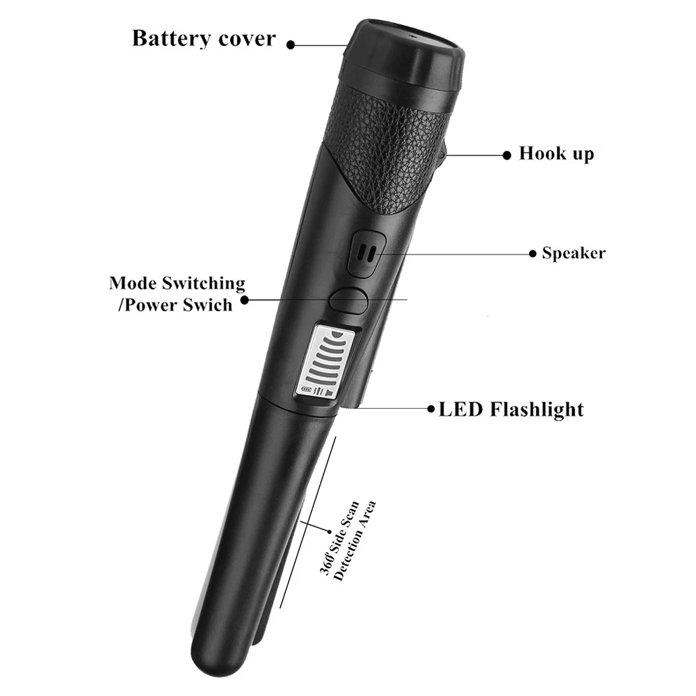 【أدوات منزلية】كاشف المعادن المحمول لتحديد المواقع كاشف قضيب المعادن تحديد مؤشر دبوس مقاوم للماء جهاز اختبار كشف الذهب المعدني