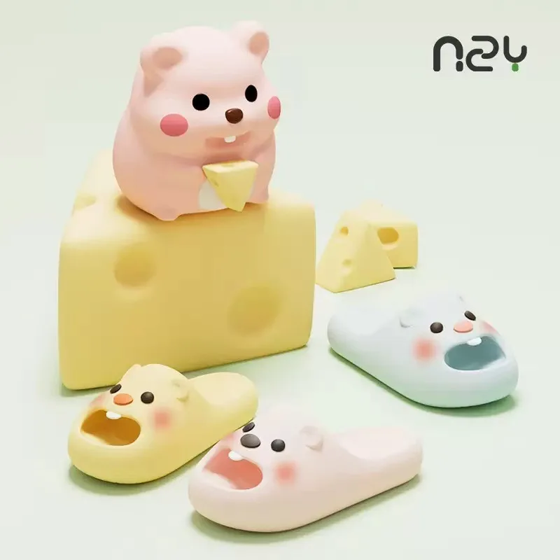 

EVA bow beaver cool slippers women's outerwear 2025 spring and summer new comfortable home beach shoes women