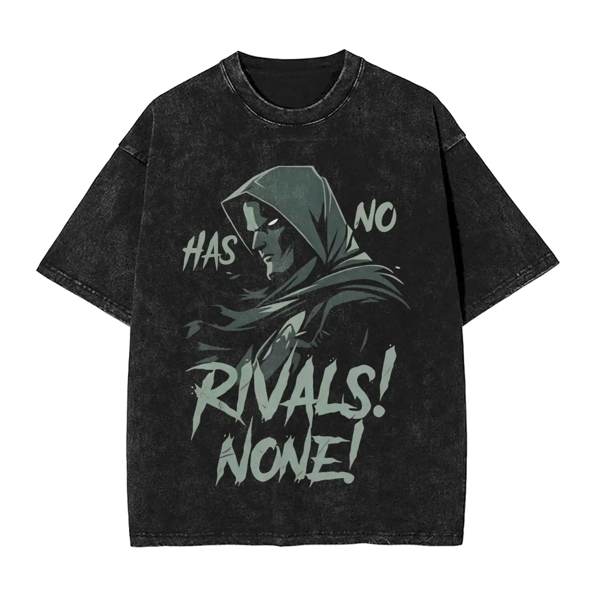 Dr. Dooms T-Shirt, angesagte T-Shirts, kurzärmeliges Vintage-T-Shirt, Sommer-Baumwoll-T-Shirt mit Rundhalsausschnitt, Oversize-Oberteil. – Detail 8