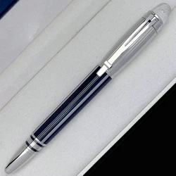 High Quality MB Monte Black Resin Ballpoint Pen Star Luxury Business Rollerball Pens Office Stationery NDL33966L