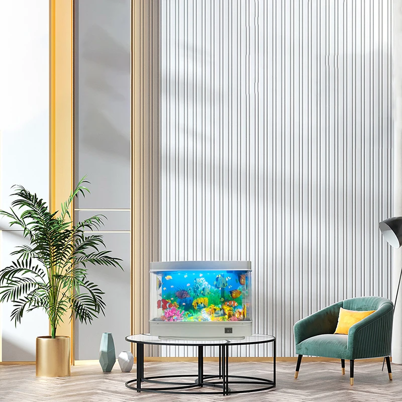 Creative Simulation Ornamental Fish Lamp ABS Plastic Ambient Light Fish Aquarium Table Top Bedroom Kids Room Decoration