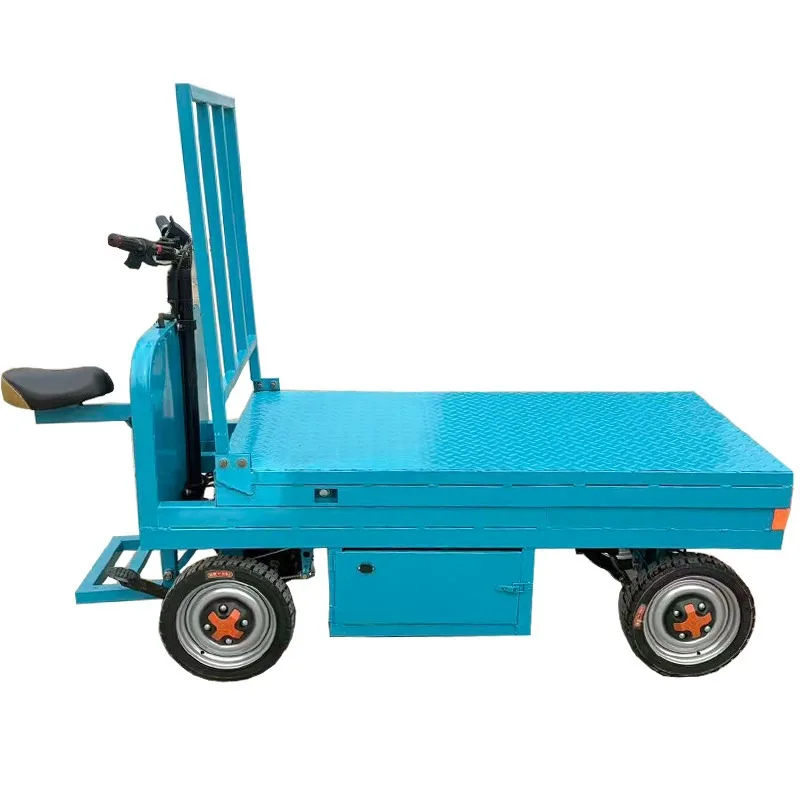 Electric Scissor Lift Platform Hydraulic Mobile Pallet Truck 800kg Load 15m Height For Warehouse Construction Site Loading