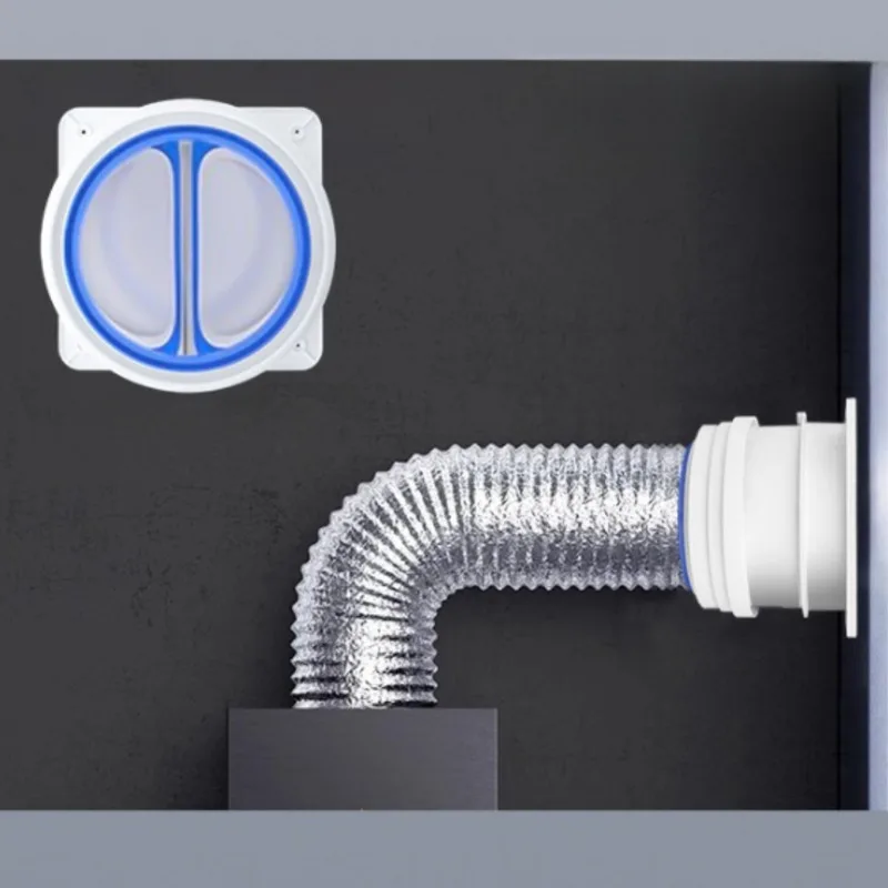 Kitchen Range Hoods Check Valve 150/160/180MM/200MM Pipe Double-ended Air Outlet Fresh ABS Highly Sealable And Heat Resisting
