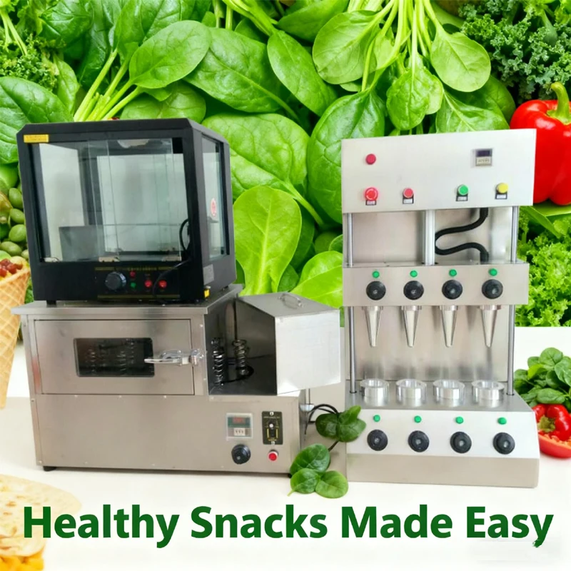 Professional Pizza Cone Maker 4 moulds snack shop cone pizza forming machine/CE pizza cone machine with rotary oven