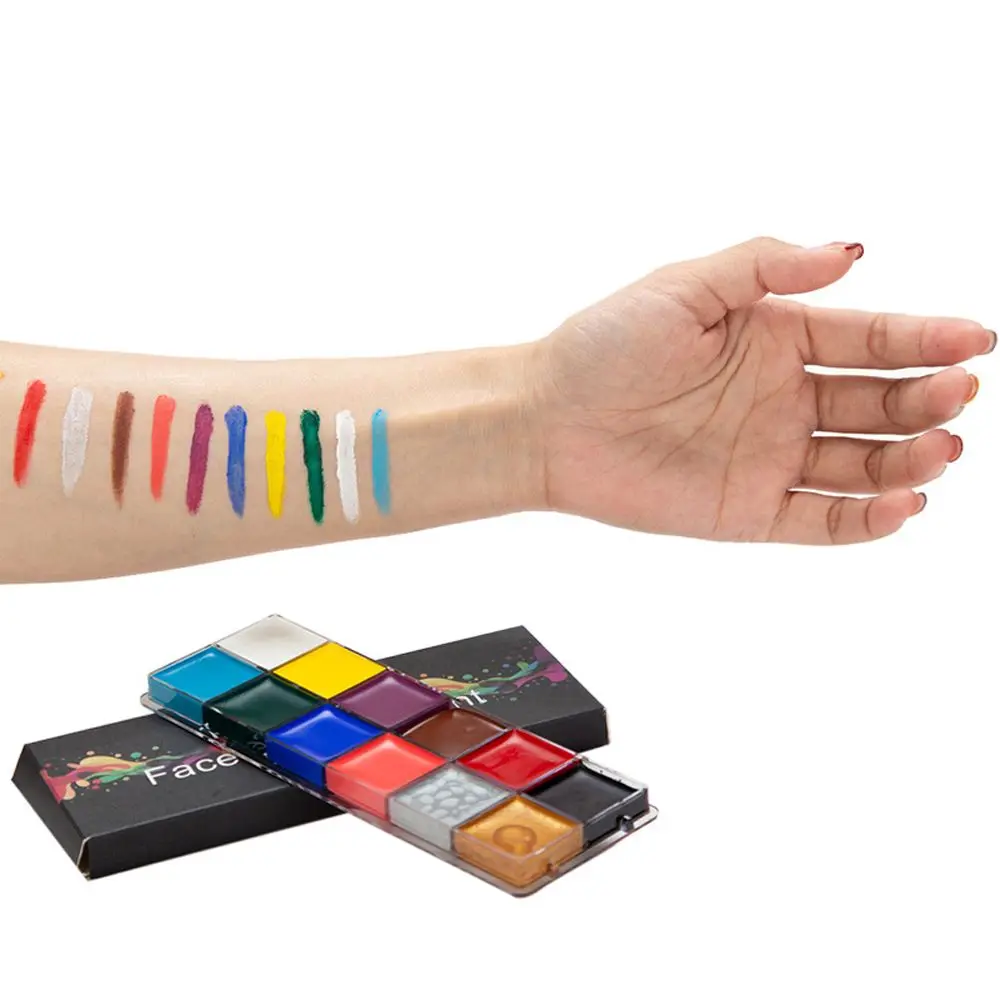 Party Painting Palette Cosmetic Supplies Tattoo Beauty Face Body Oil Paints Halloween Makeup Tool Body Art Painting Pigment