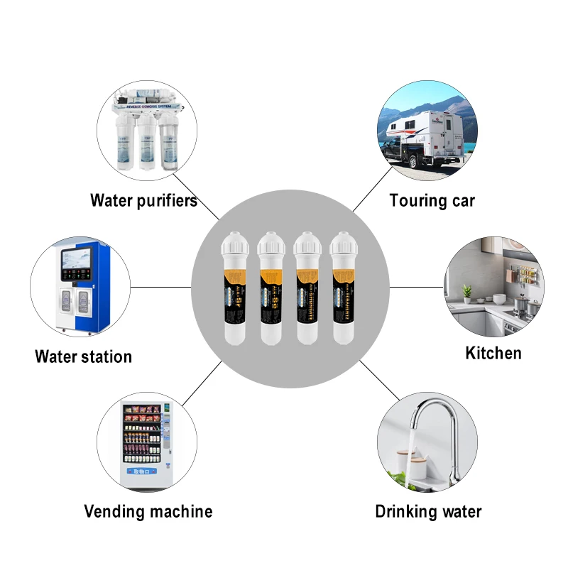 O filtro mineral hidrogens alcalino multi 7 + 1 absorve cores e odores especiais, melhora o sabor da água potável