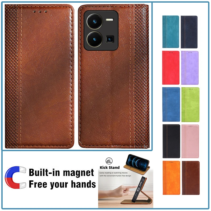 حافظة كتب الوجه لهاتف Vivo Y22s غطاء هاتف Vivo Y22s حافظة جلدية Vivo حافظة Y22s Global VivoY22s Europe Vivo Y 22s محفظة Coque