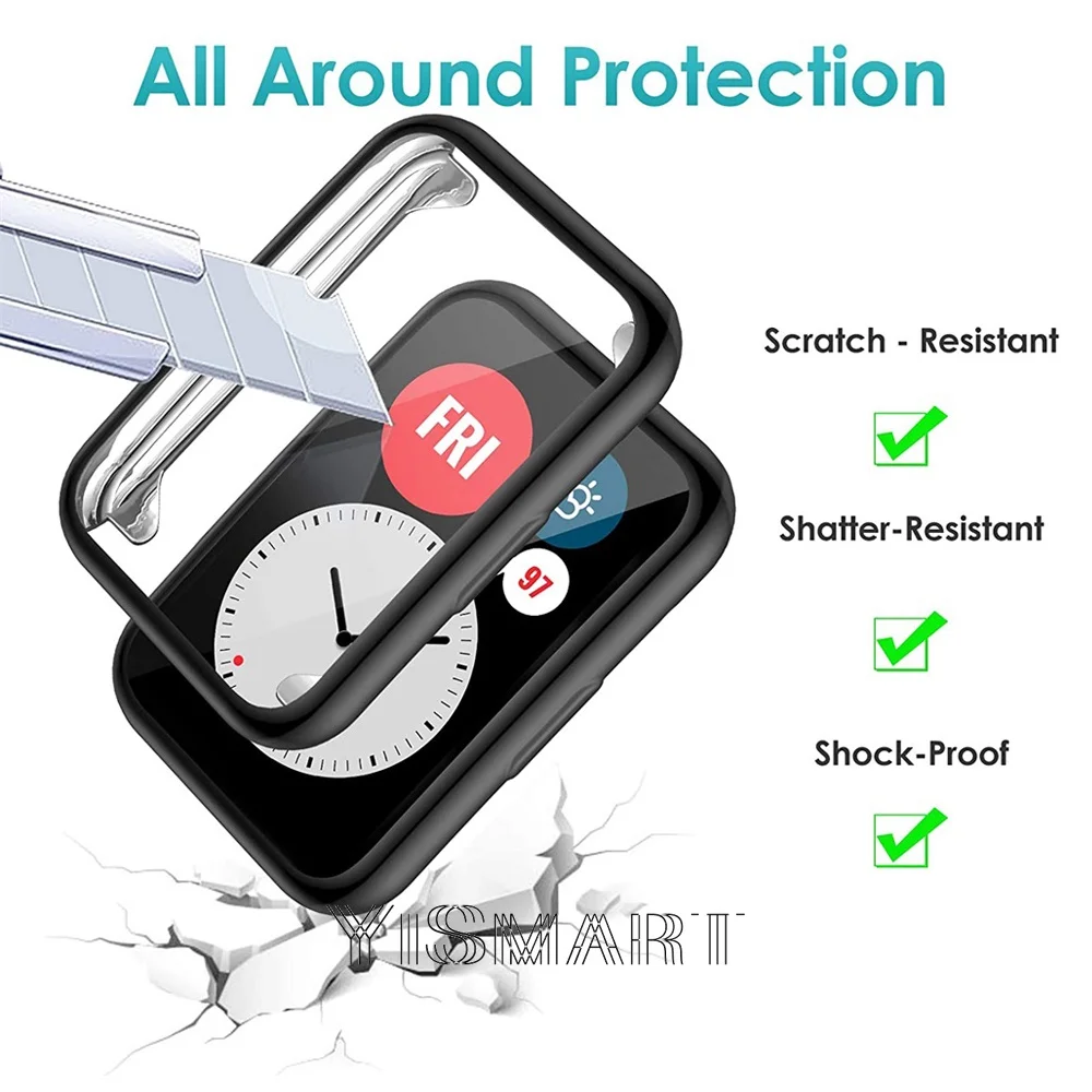 حافظة واقية لساعة هواوي تناسب ساعة ذكية جديدة مطلي بولي يوريثان الوفير في جميع أنحاء حامي الشاشة لساعة هواوي صالح