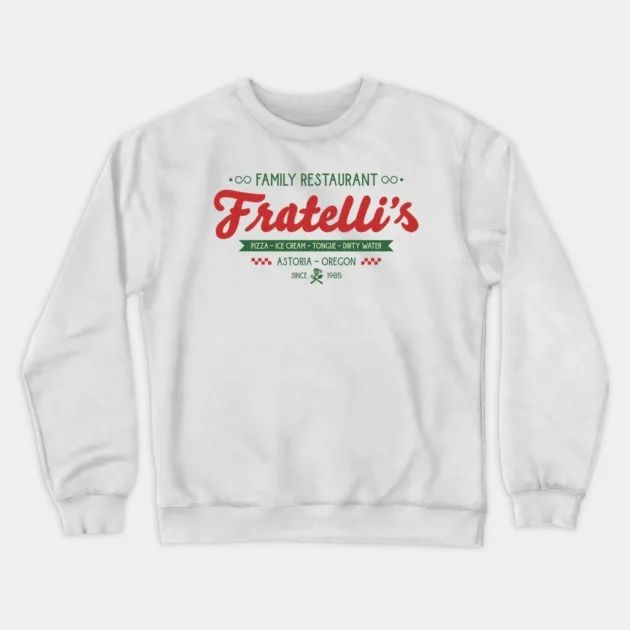 

Autumn and Winter Style Fratelli's Restaurant Tribute Sweatshirt, "Fratelli's Family Eatery" Graphic for A Trendy Look