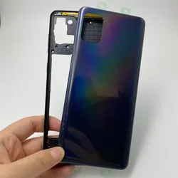 Full Housing Middle Frame Battery Back Cover Rear Door with Adhesive Replace for Samsung Galaxy A31 A315F A315G A315N A315