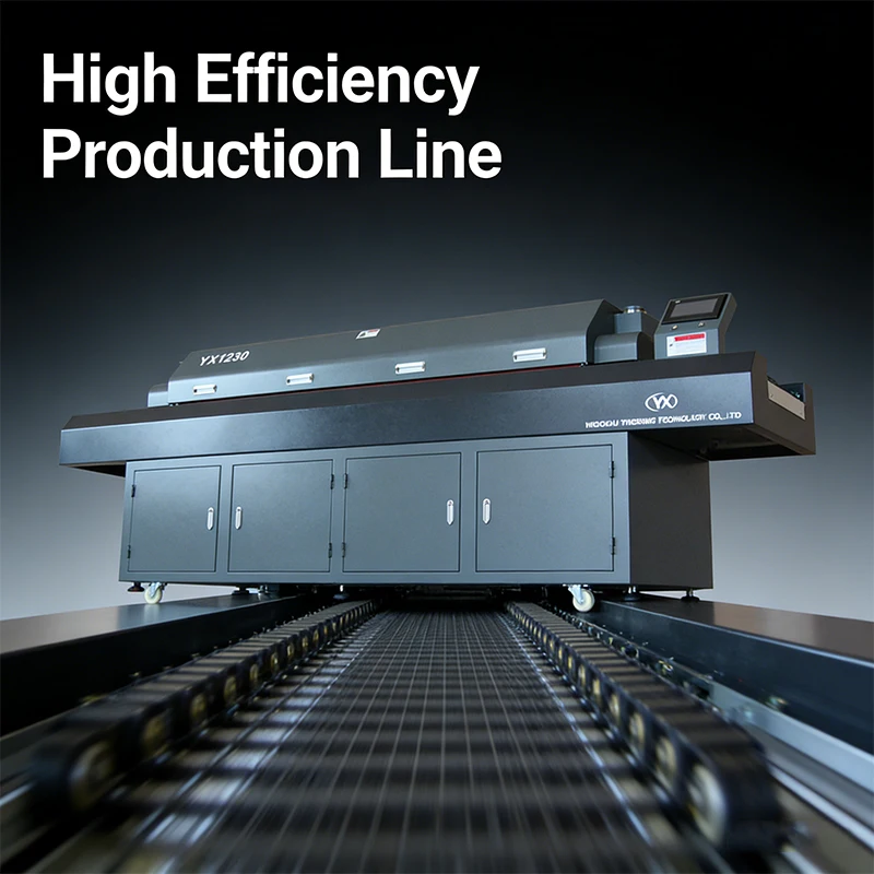 Factory YX1230 Electronic Products Machinery PCB Assembly Hot Wind 12 Zones Reflow Oven for SMT Production Line