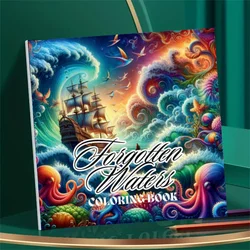 1pc Art Coloring Book Original Upgraded Paper 70g/sqm 22pcs Single Pages Coloring Books Gift For Holiday Birthday Party