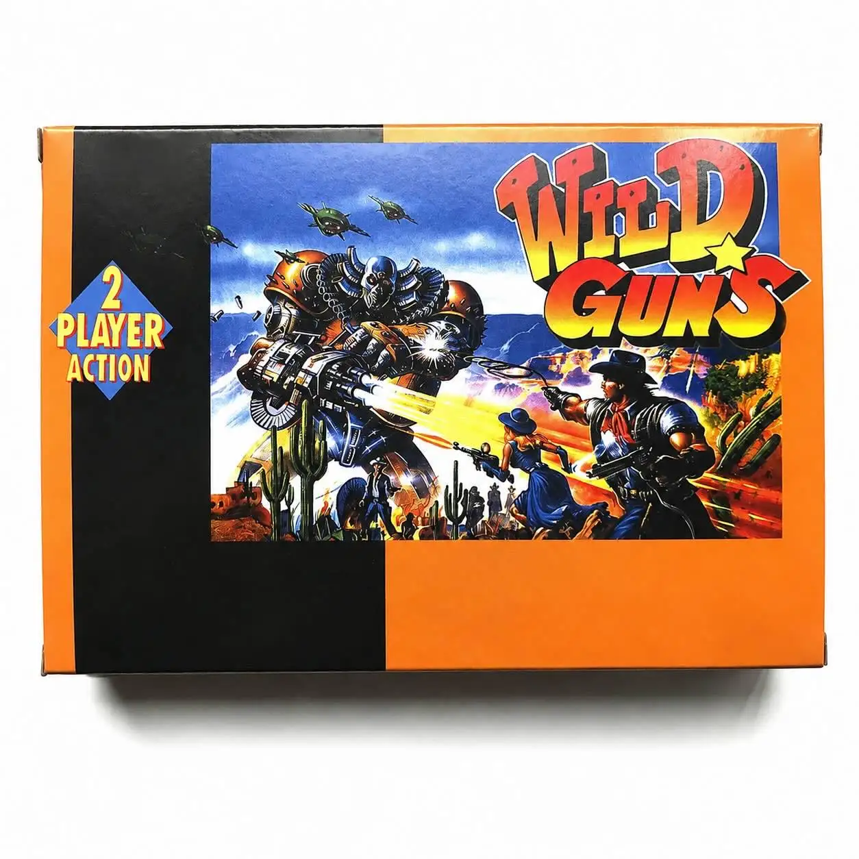 Wild Gun 16-Bit Retro Reproduction Cartridge Hardcore Action Platformer Wersja PAL z Opcją Pudełka Detalicznego (CIB) — zdjęcie produktu 5