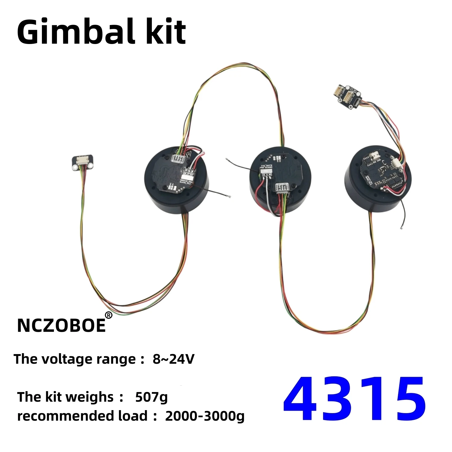 NCZOBOE 3-axis stabilized controller SimpleBGC 32-bit split gimbal modular controller