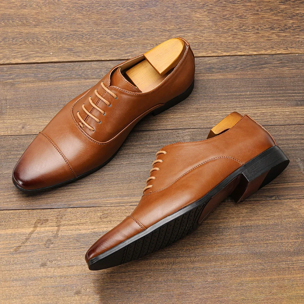 

PopComfortable Dress Shoes Men, Fashionable Oxford Gentlemen's Social Men's Shoe