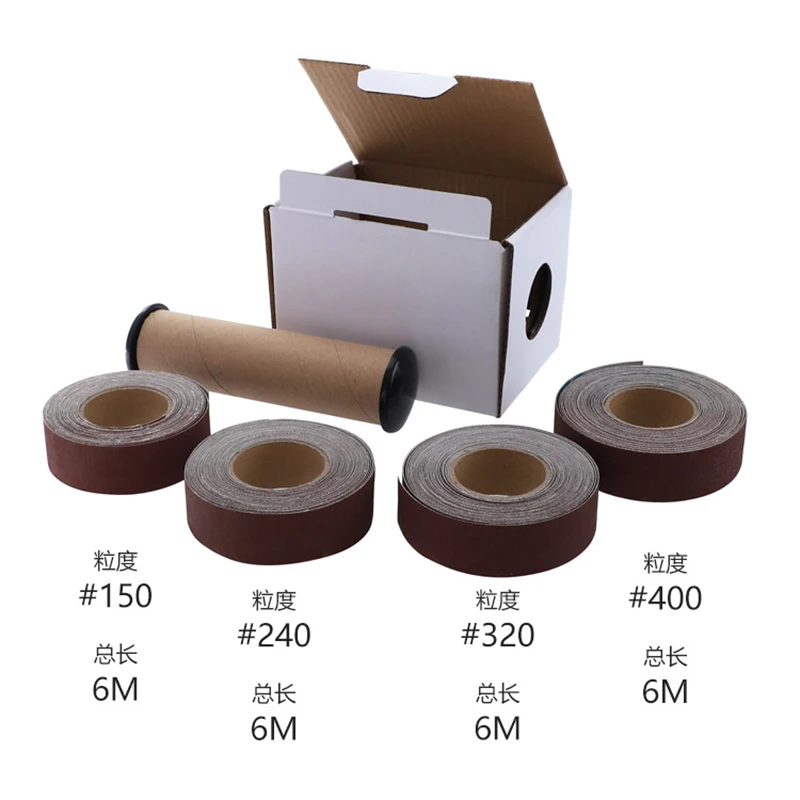 Đa Nhám Cuộn Gói Rời Emery Vải Cuộn Mềm Emery Vải Cuộn Khô Xay Thủy Tinh Kim Loại Gỗ Giấy Nhám