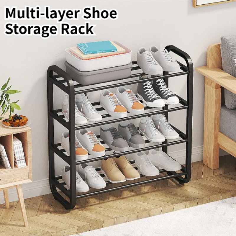 Mehrschichtiges Schuhregal, schnelle Montage, einfacher Schuhhalter, für Zuhause, Schlafsaal, Eingangsbereiche, Schuhorganisatoren, staubdichtes Schuhregal